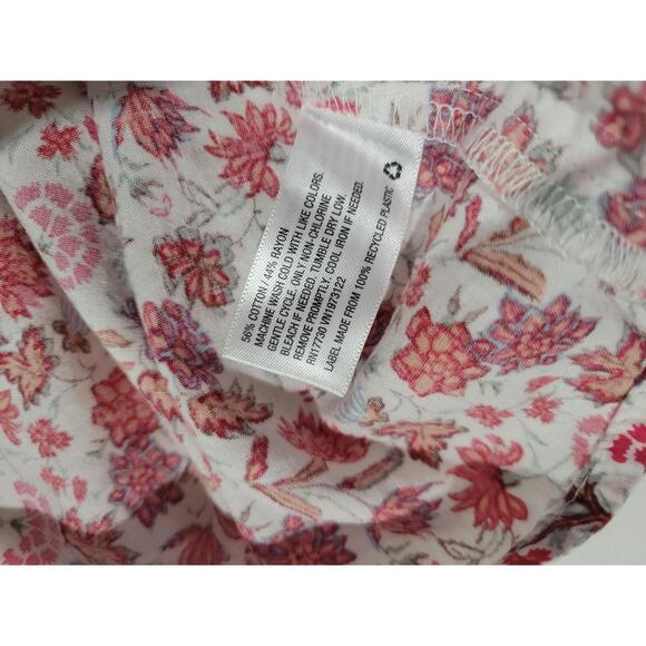 Universal Thread Womens Floral Balloon Sleeve Quarter Button Blouse Medium NWOT - Picture 5 of 10